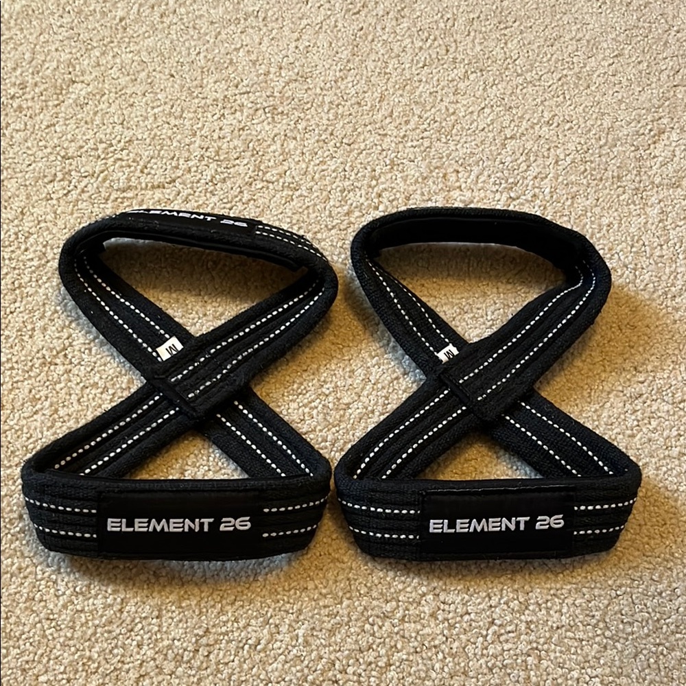 Element 26 Black Lifting Straps